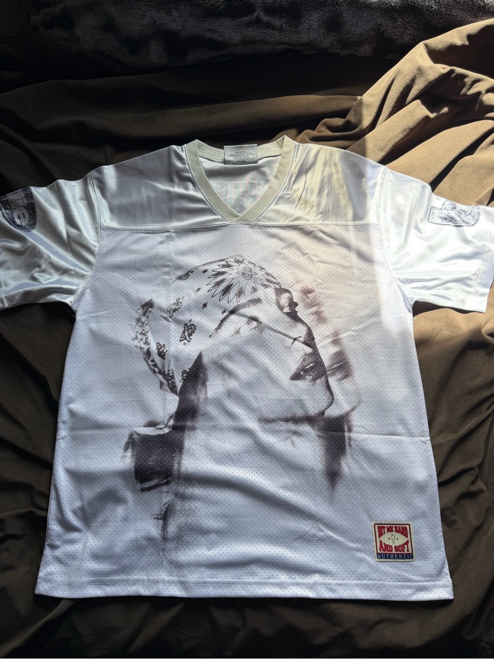 Billie Eilish Bandana White Football Jersey